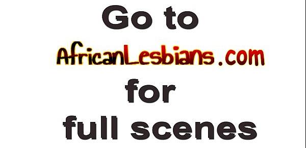  African lesbians kissing and washing each other in shower